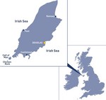 マン島の周辺地図